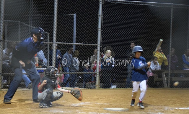 Image Posted: One of B's hits from the Championship Game. Like I said, some of his hits were strategically  placed!